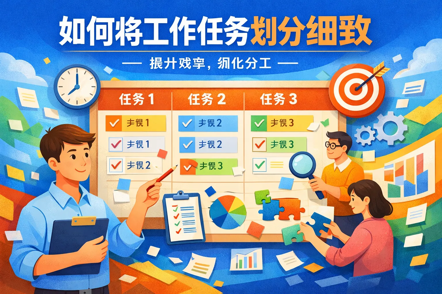 如何将工作任务划分细致