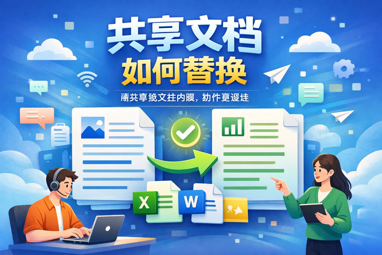 共享文档如何替换