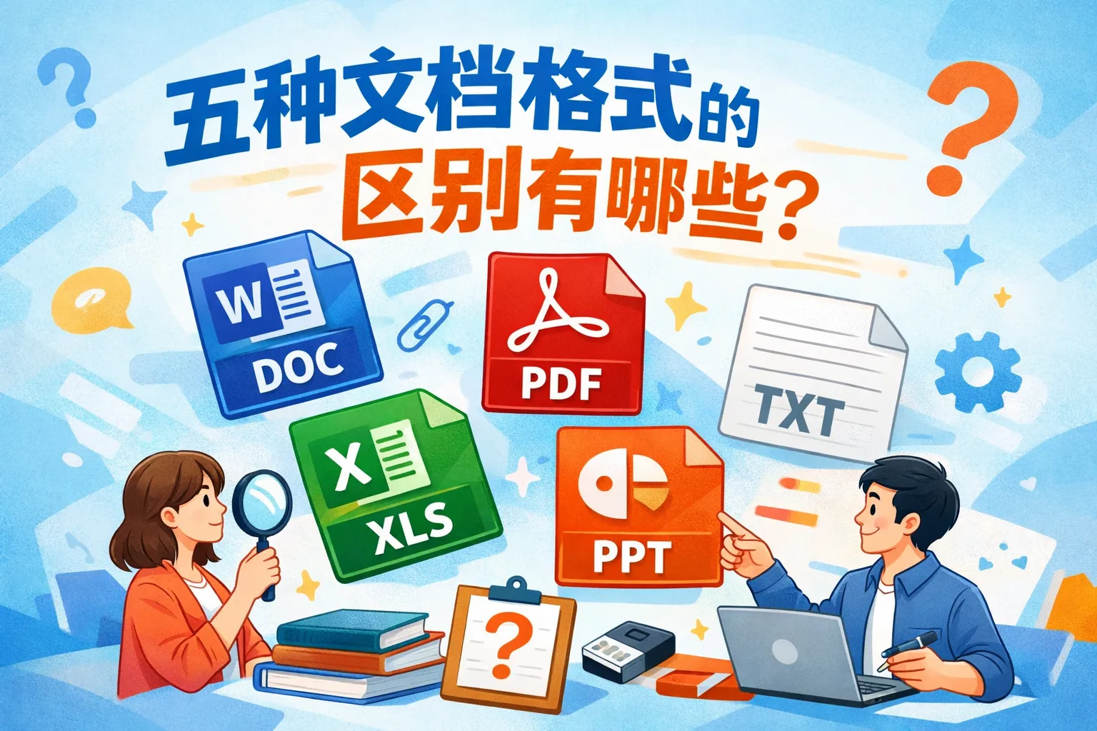 五种文档格式的区别是哪些