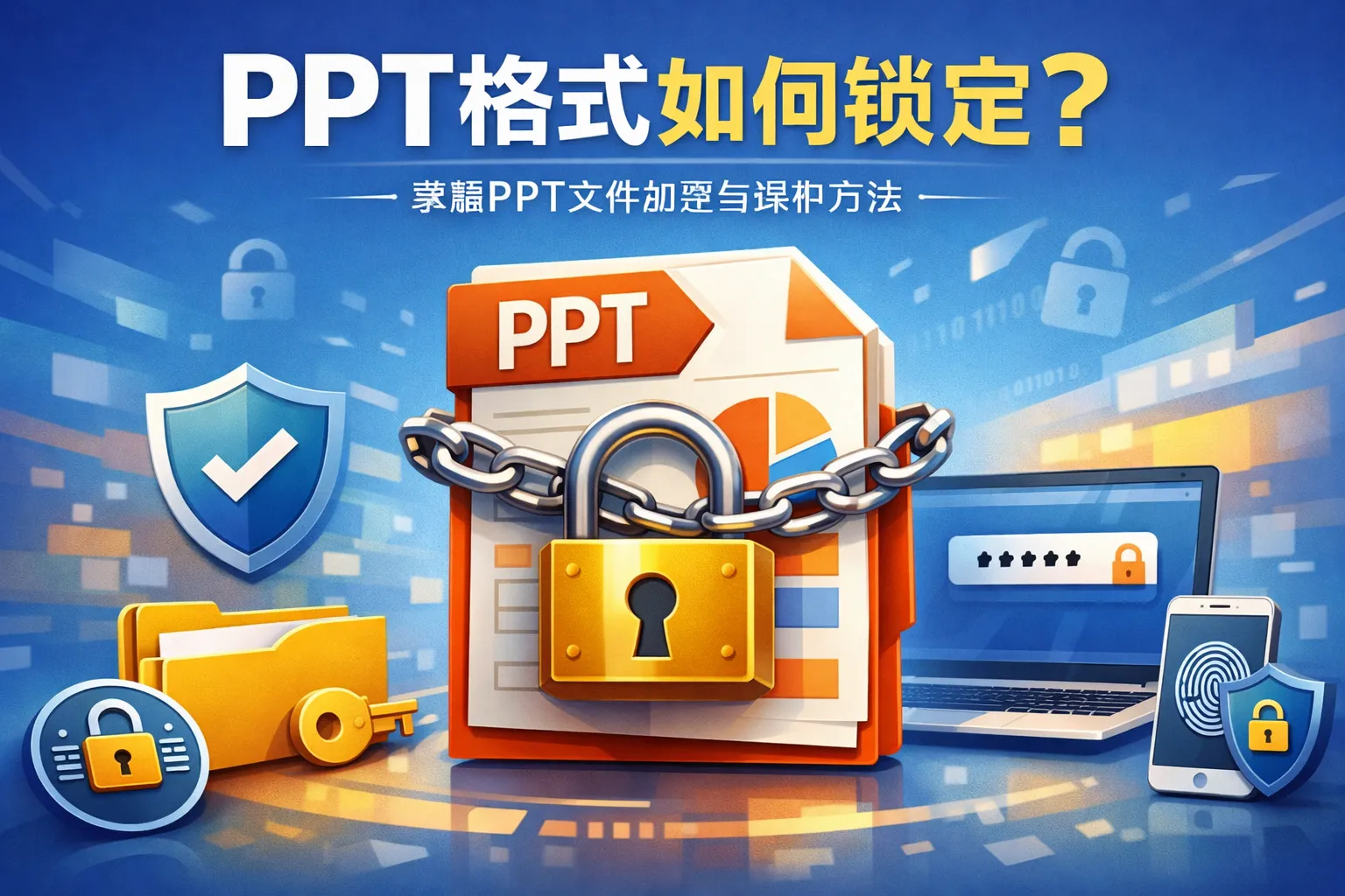 ppt格式如何锁定