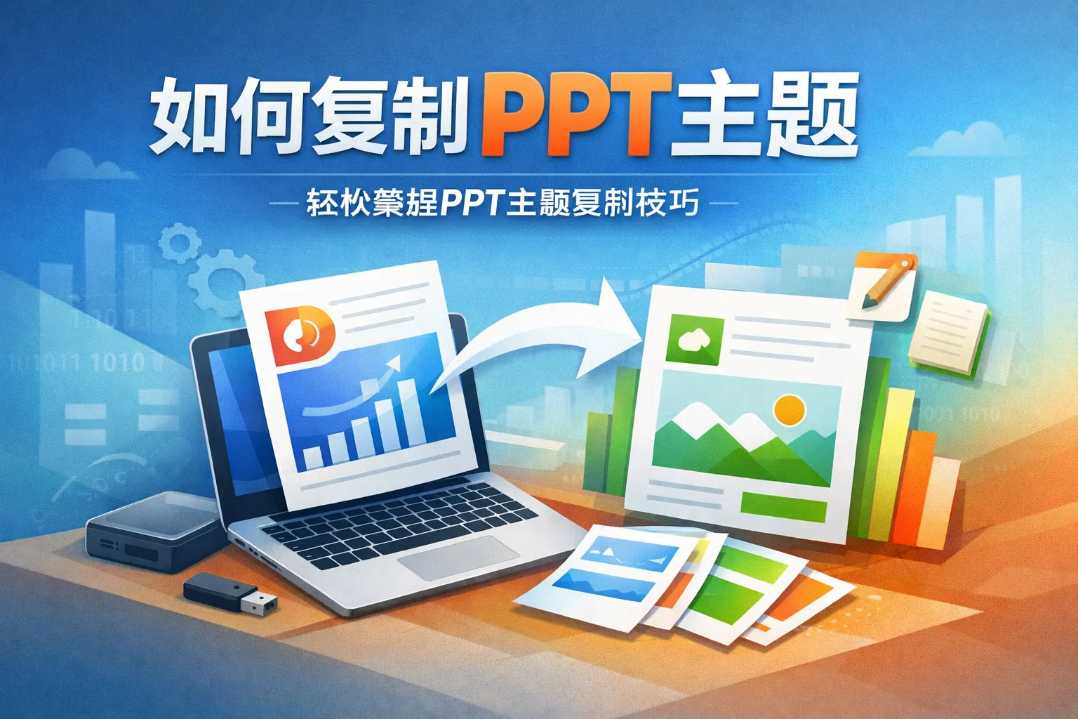 如何复制ppt主题