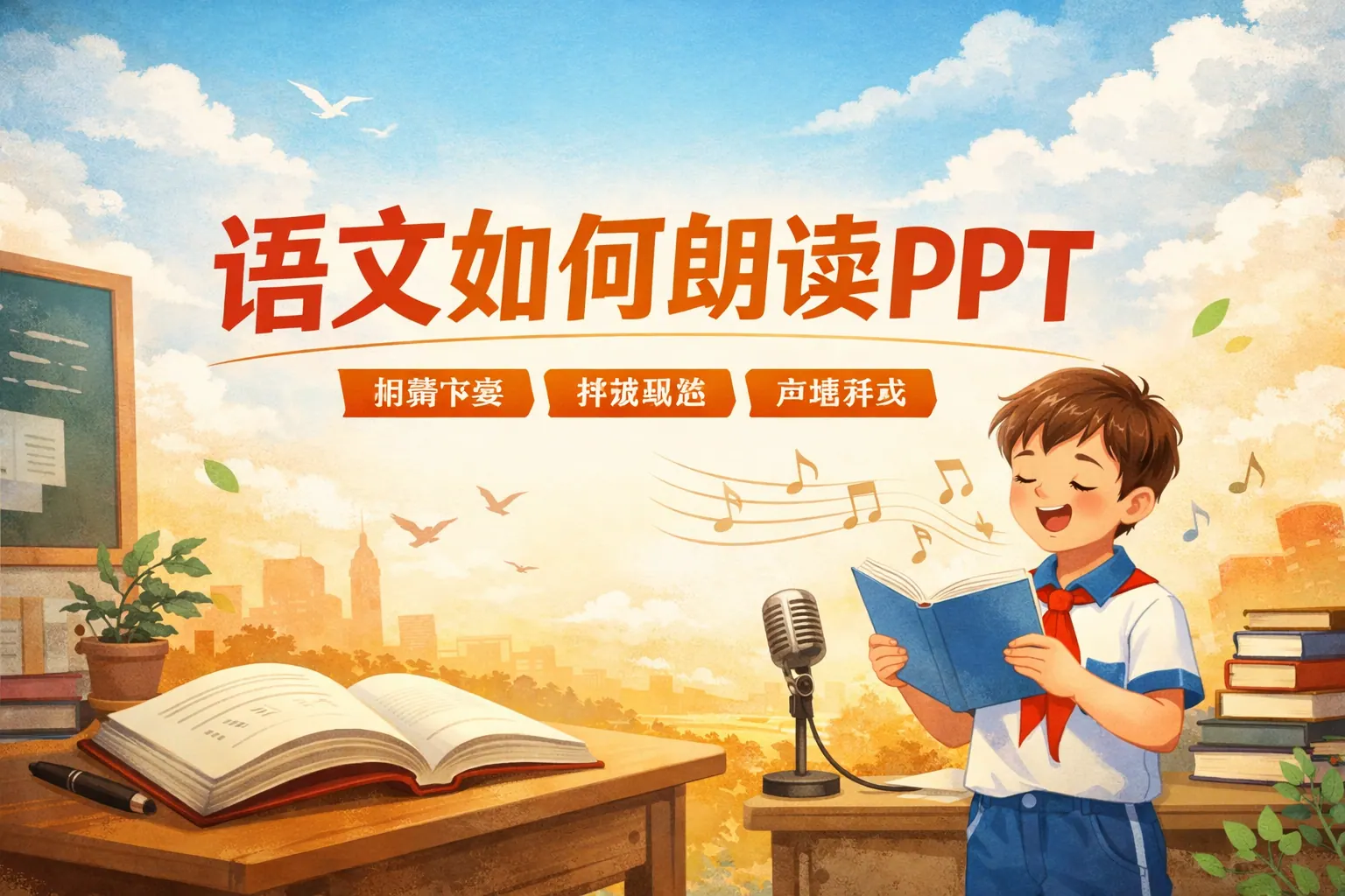 语文如何朗读ppt