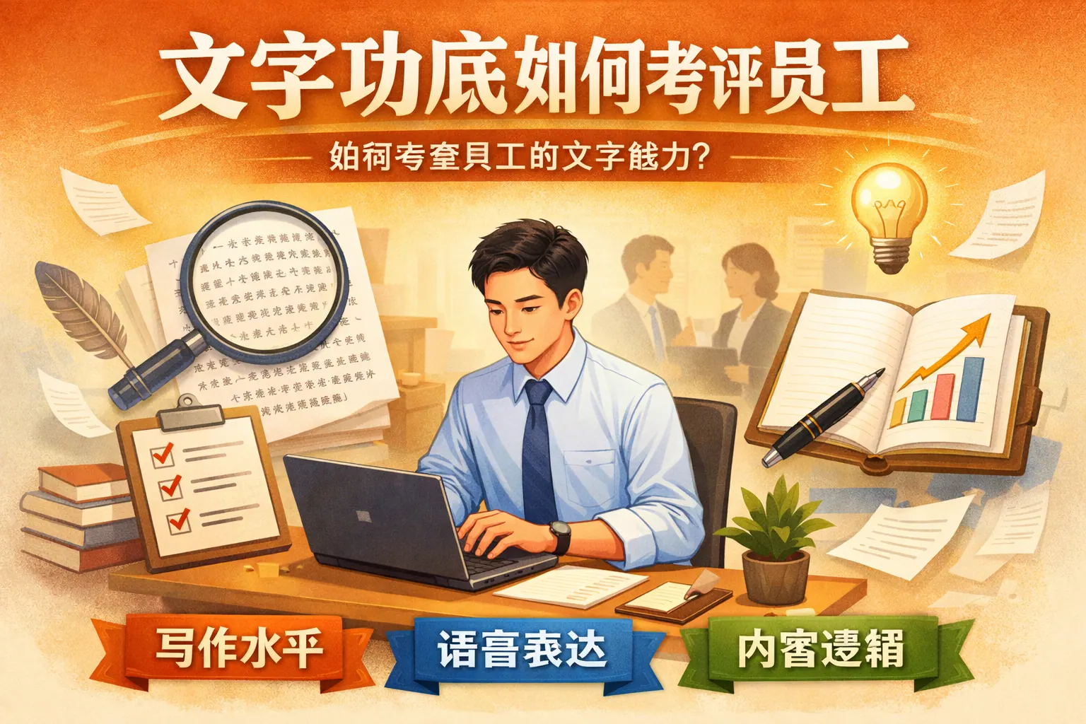 文字功底如何考评员工