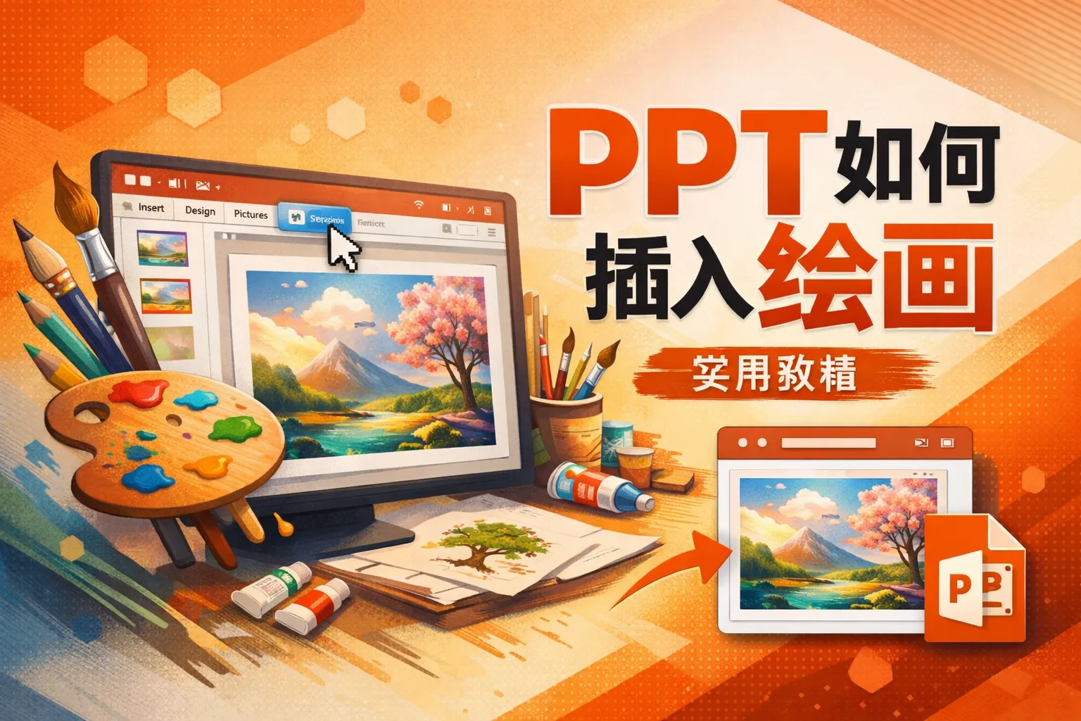 ppt如何插入绘画