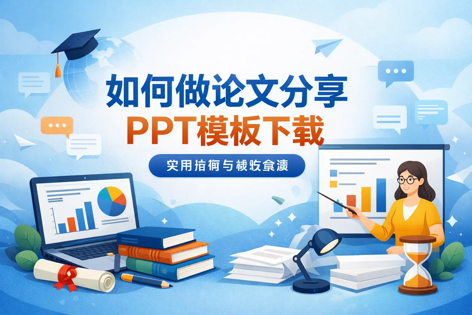 如何做论文分享ppt模板下载