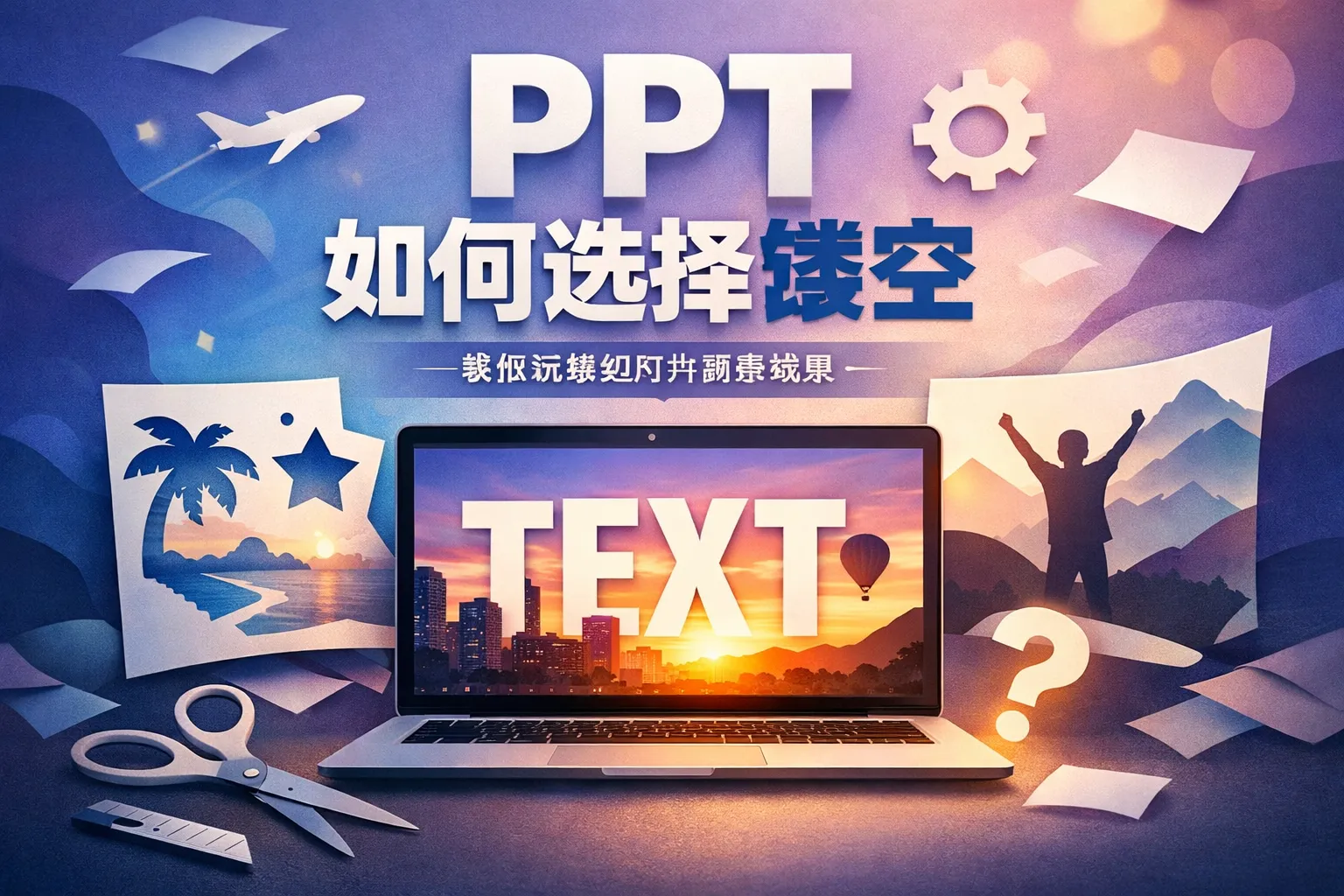 ppt如何选择镂空