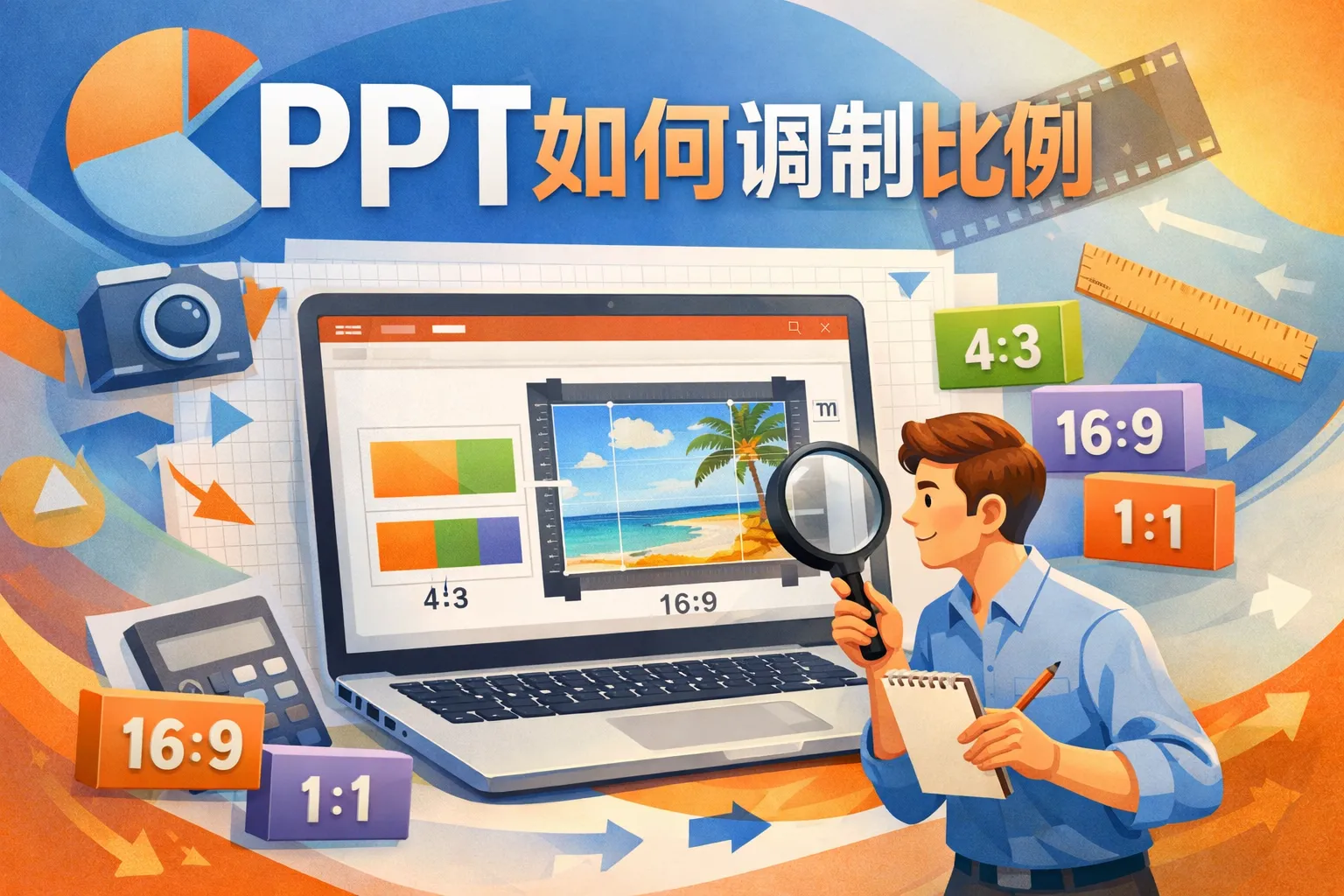 ppt如何调制比例