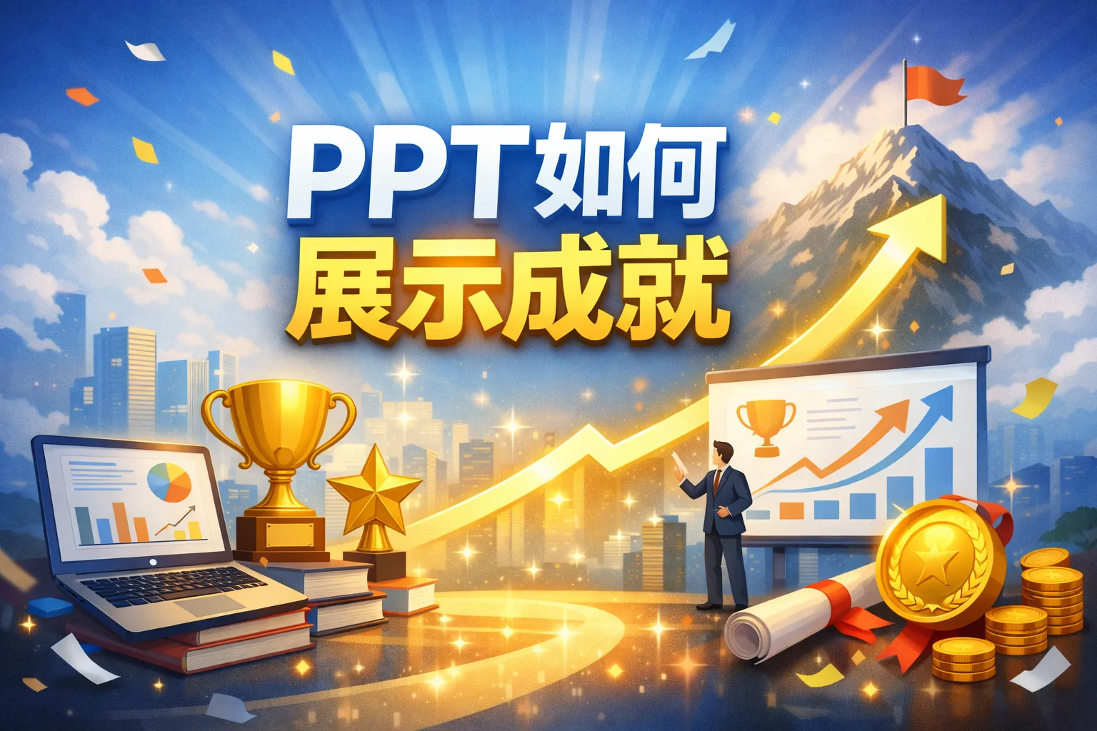 ppt如何展示成就