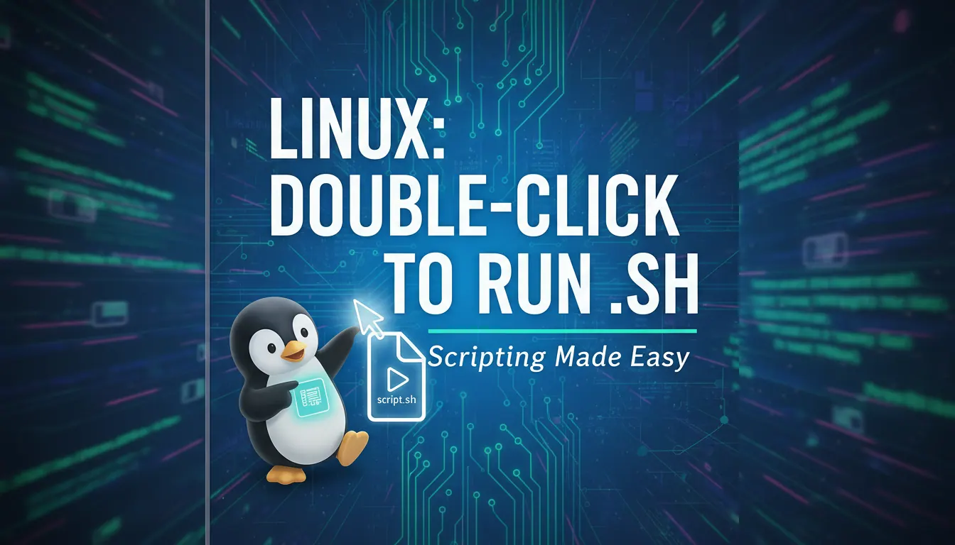 linux 如何双击运行sh