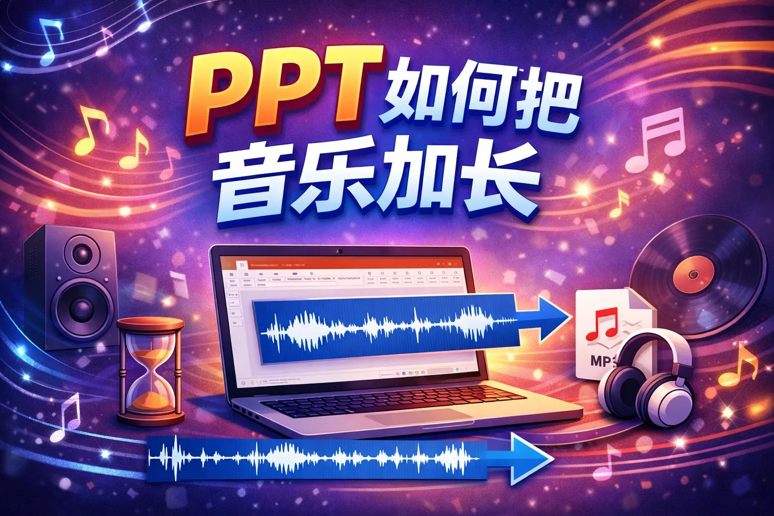 ppt如何把音乐加长