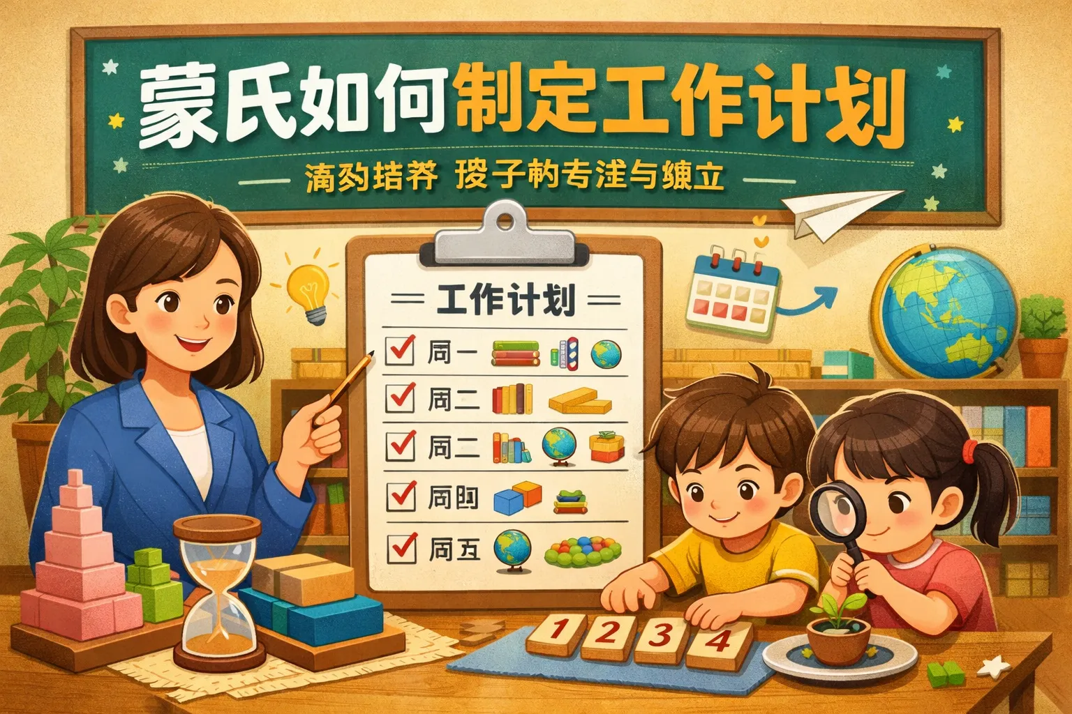 蒙氏如何制定工作计划