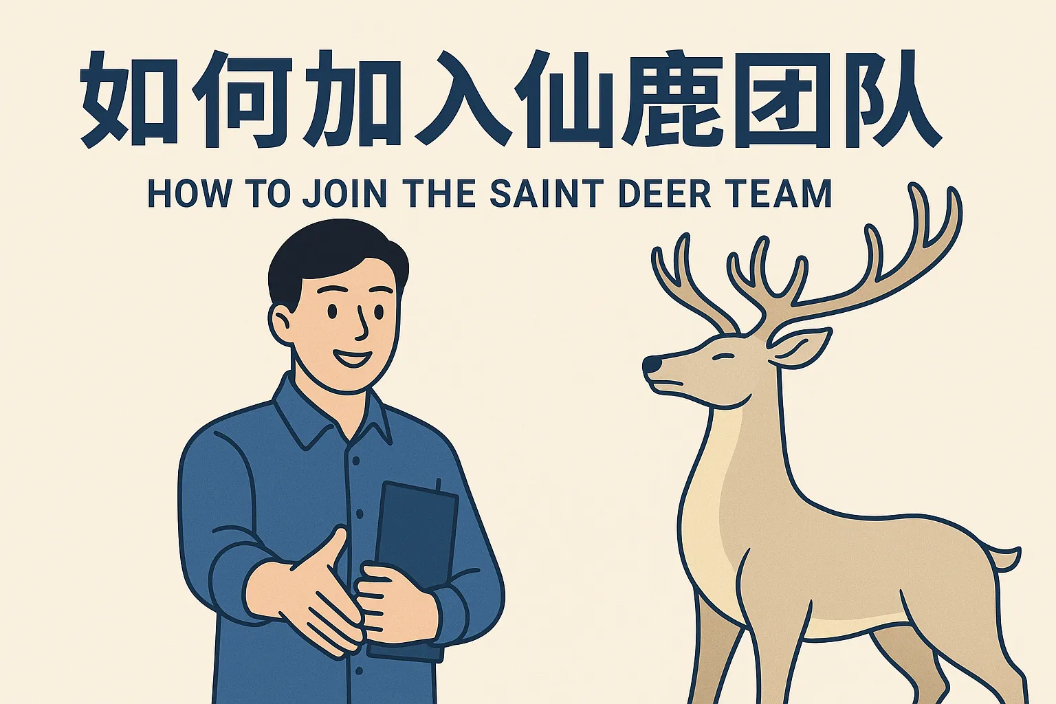 如何加入仙鹿团队