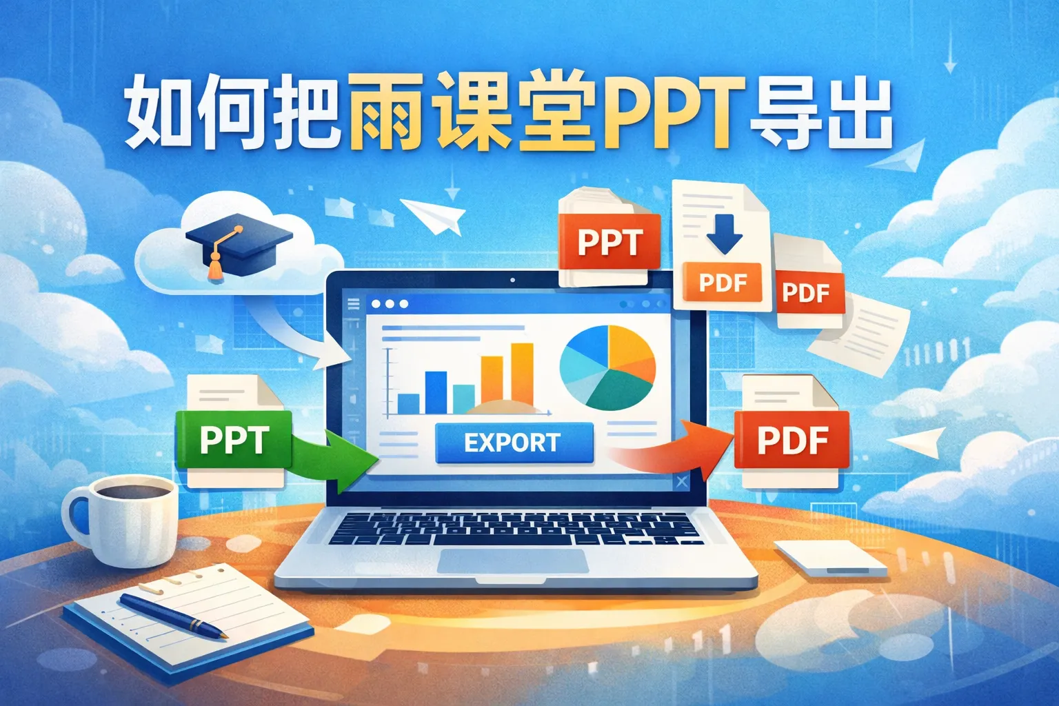 如何把雨课堂ppt导出
