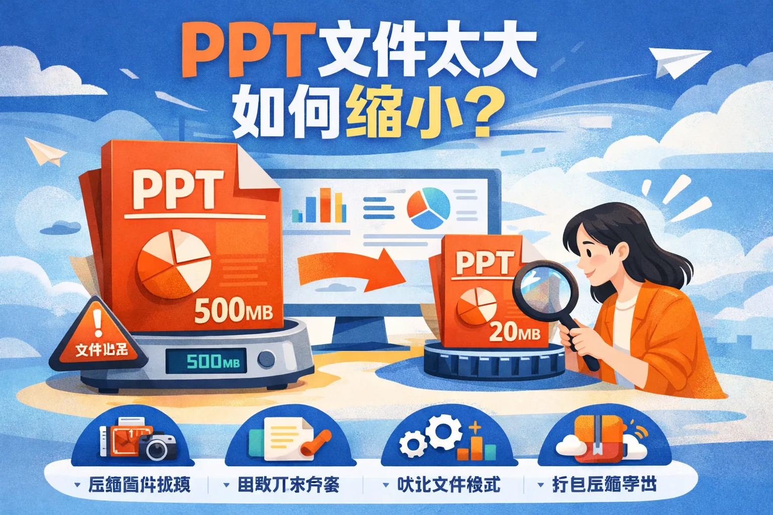 ppt较大如何缩小