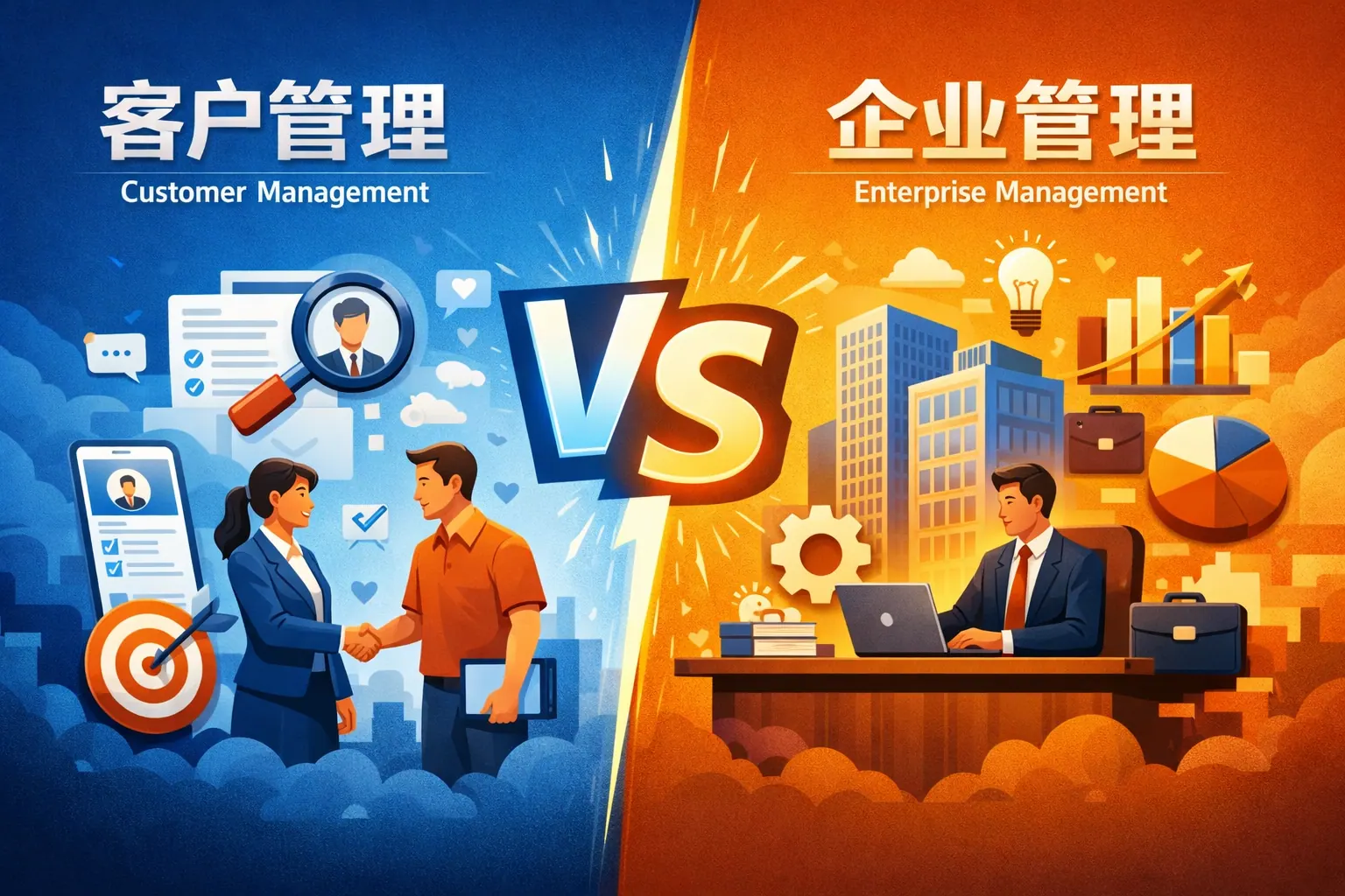 客户管理与企业的区别