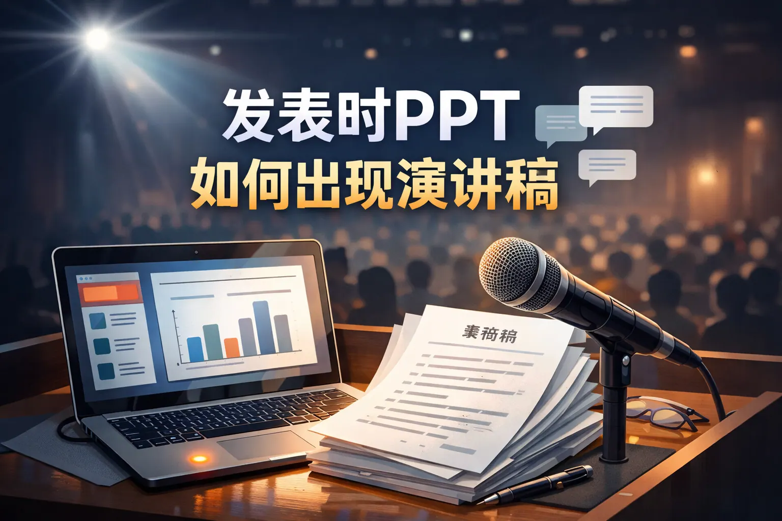 发表时ppt如何出现演讲稿