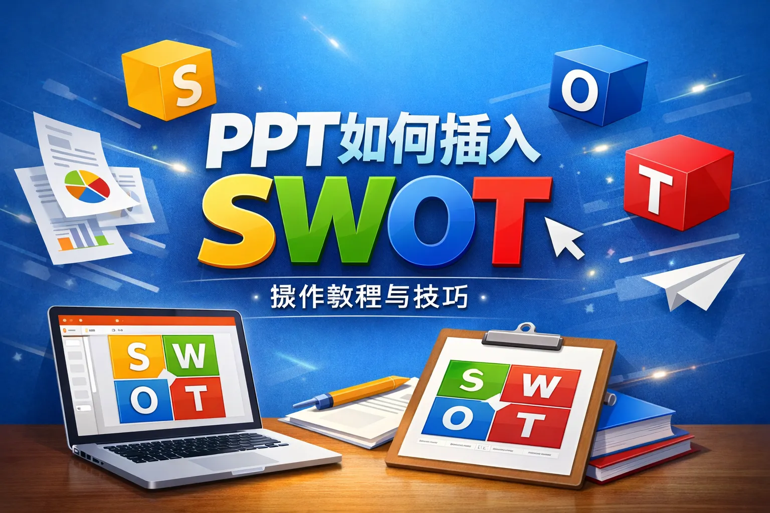 ppt如何插入swot