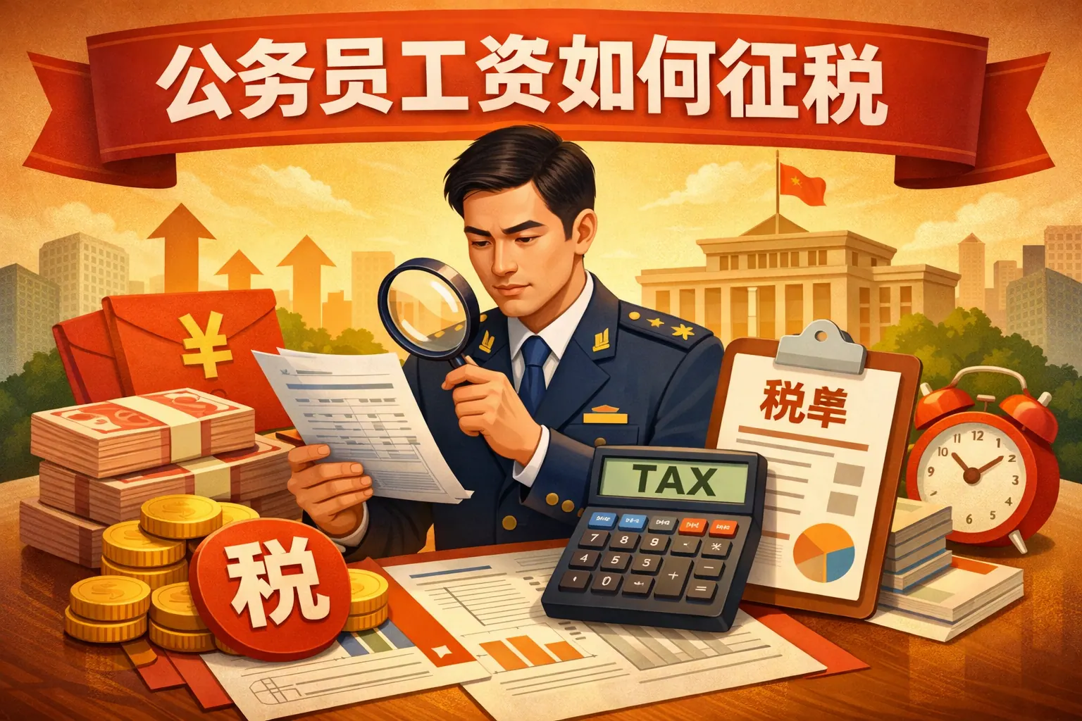 公务员工资如何征税