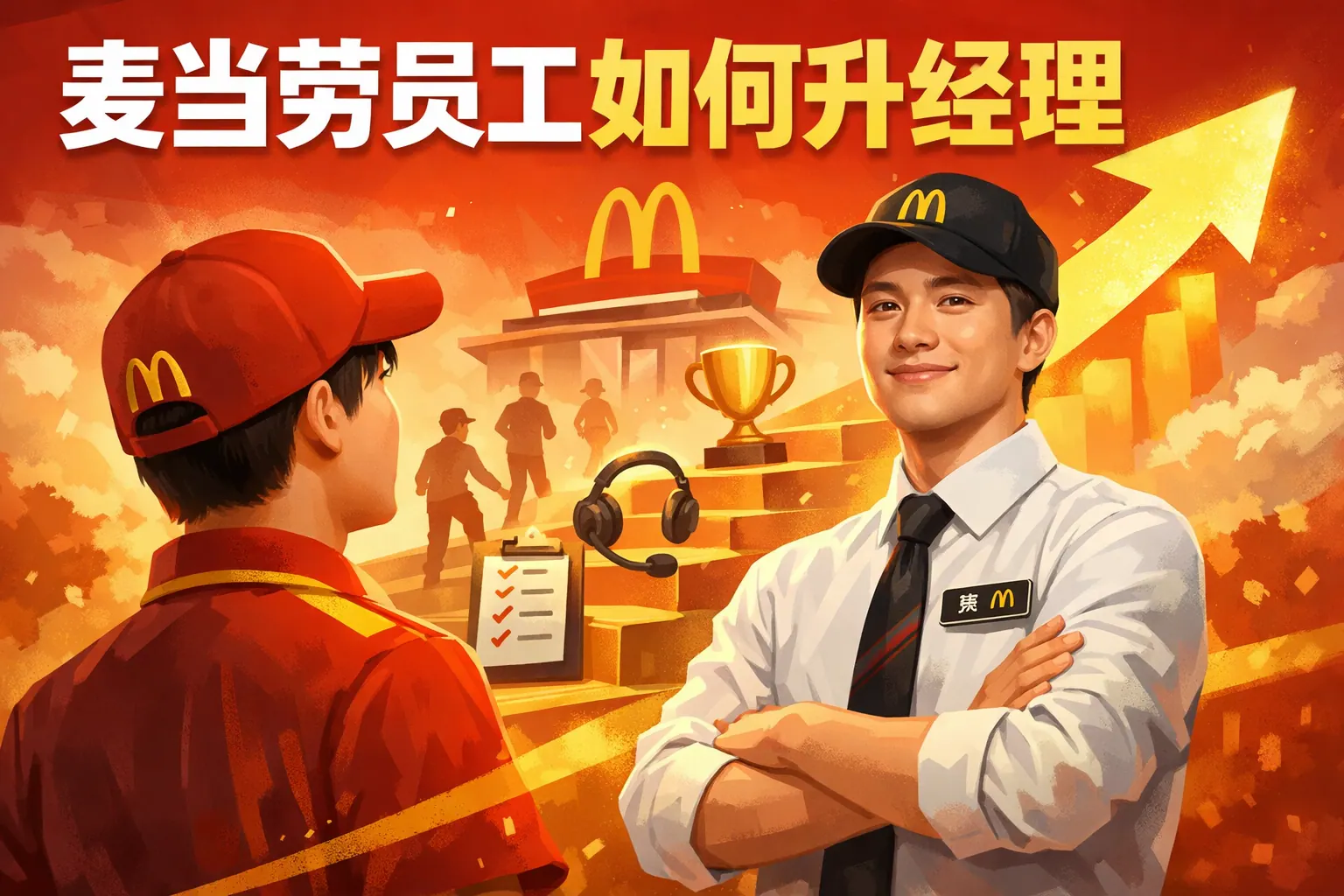 麦当劳员工如何升经理