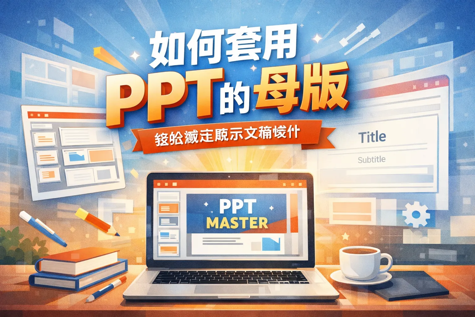 如何套用ppt的母版