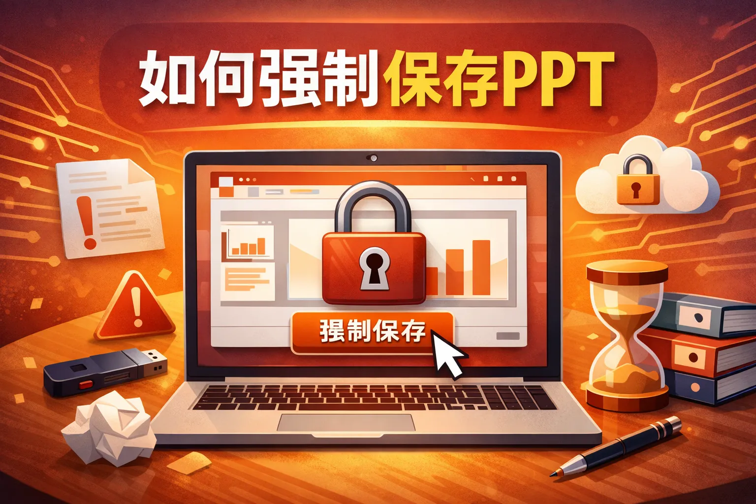 如何强制保存ppt