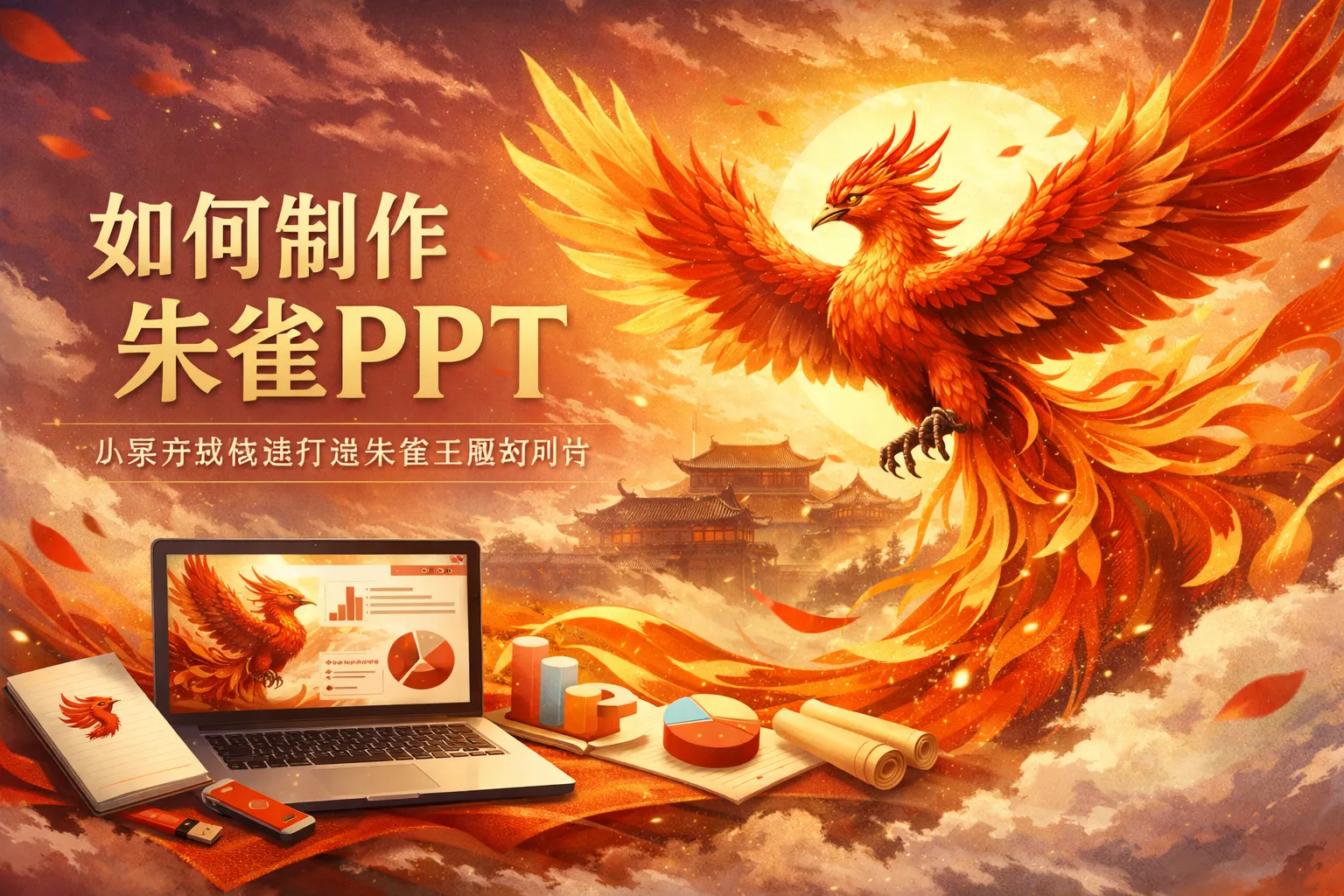 如何制作朱雀ppt