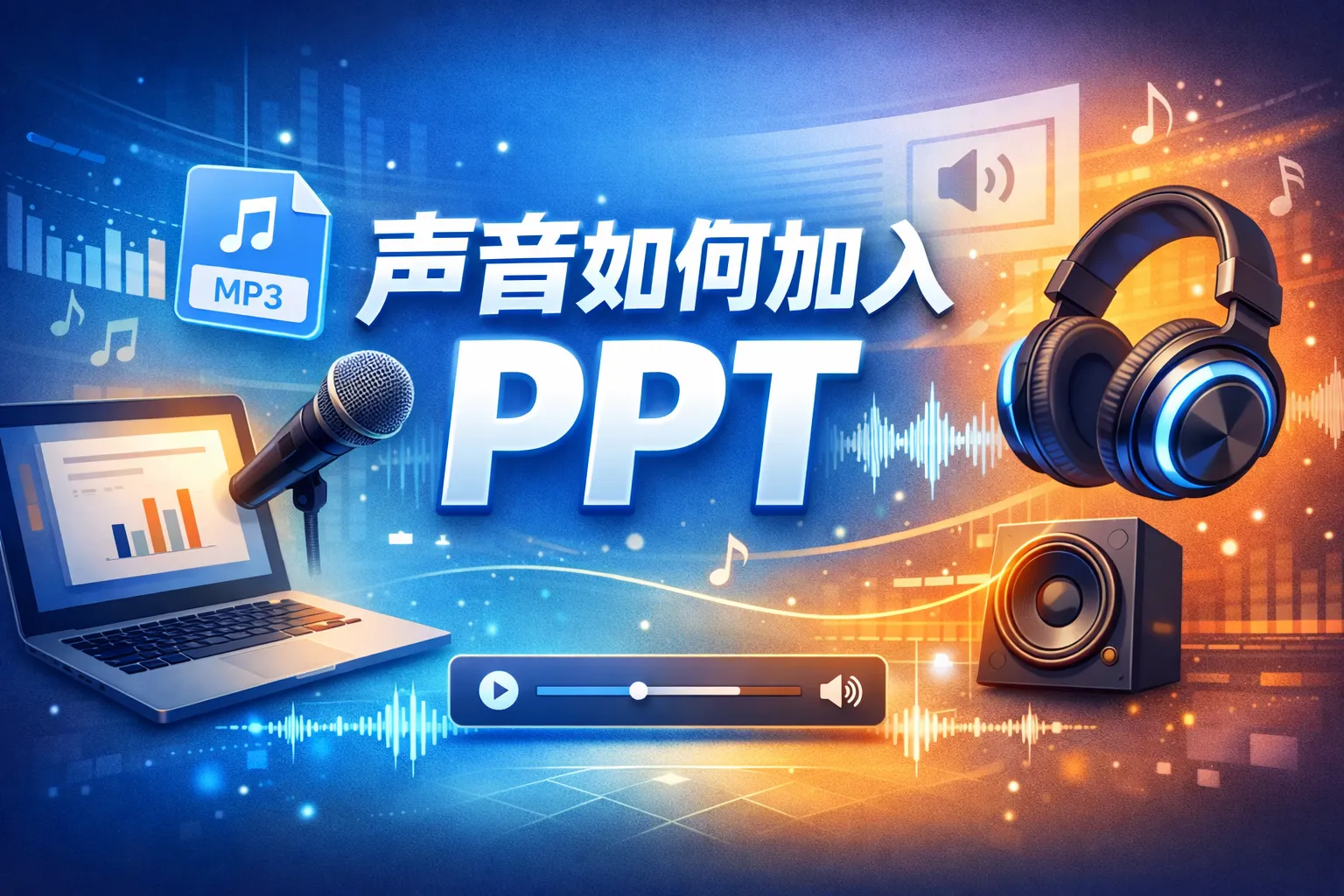 声音如何加入ppt