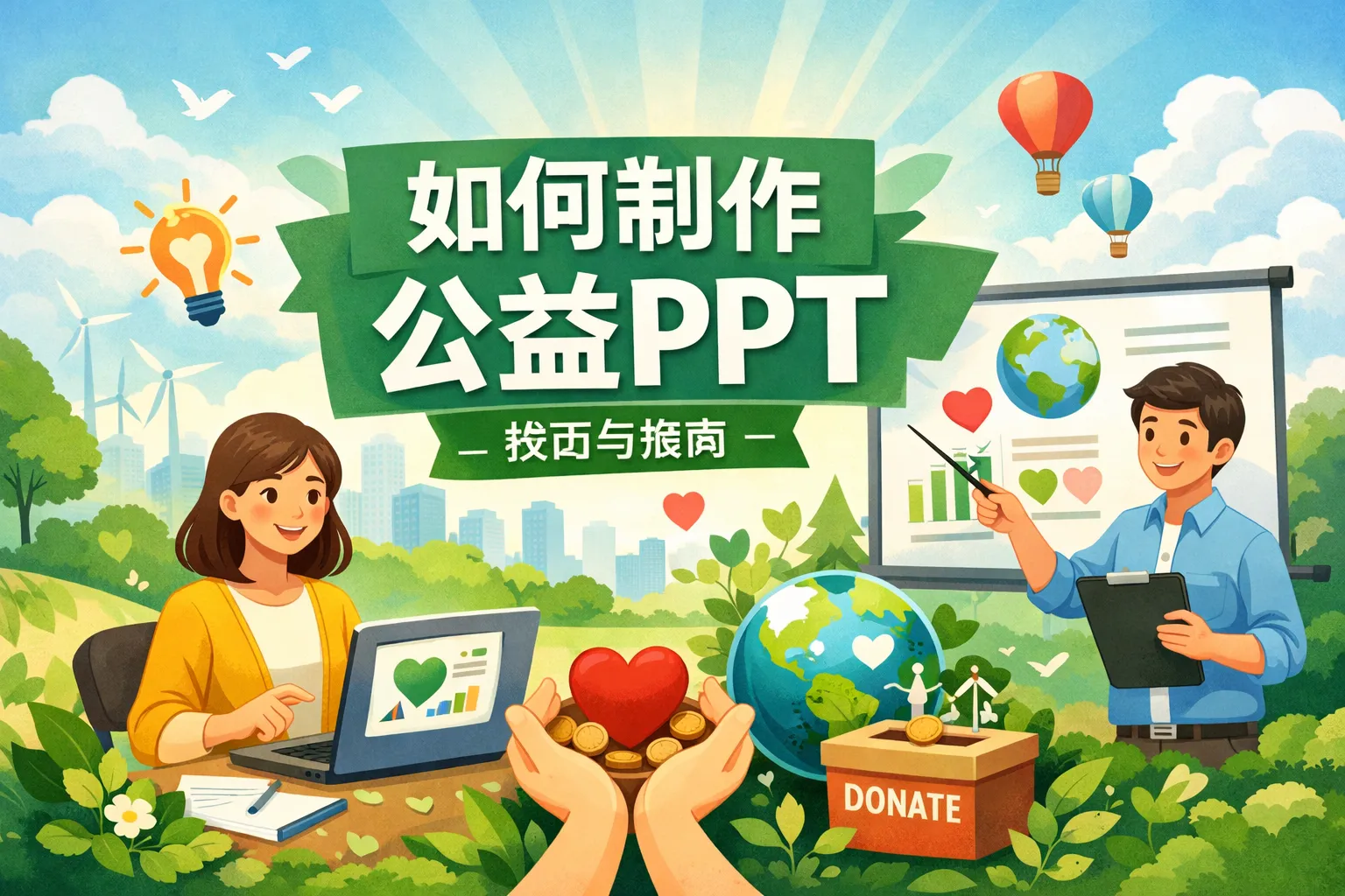 如何制作公益ppt