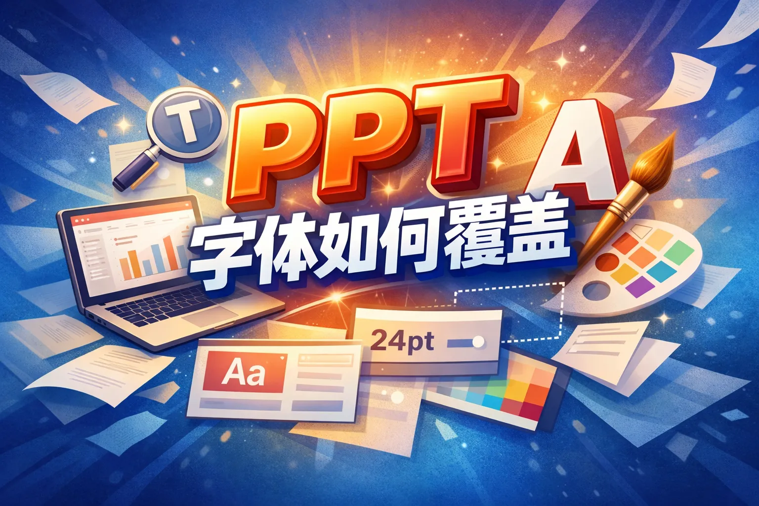 PPT字体如何覆盖
