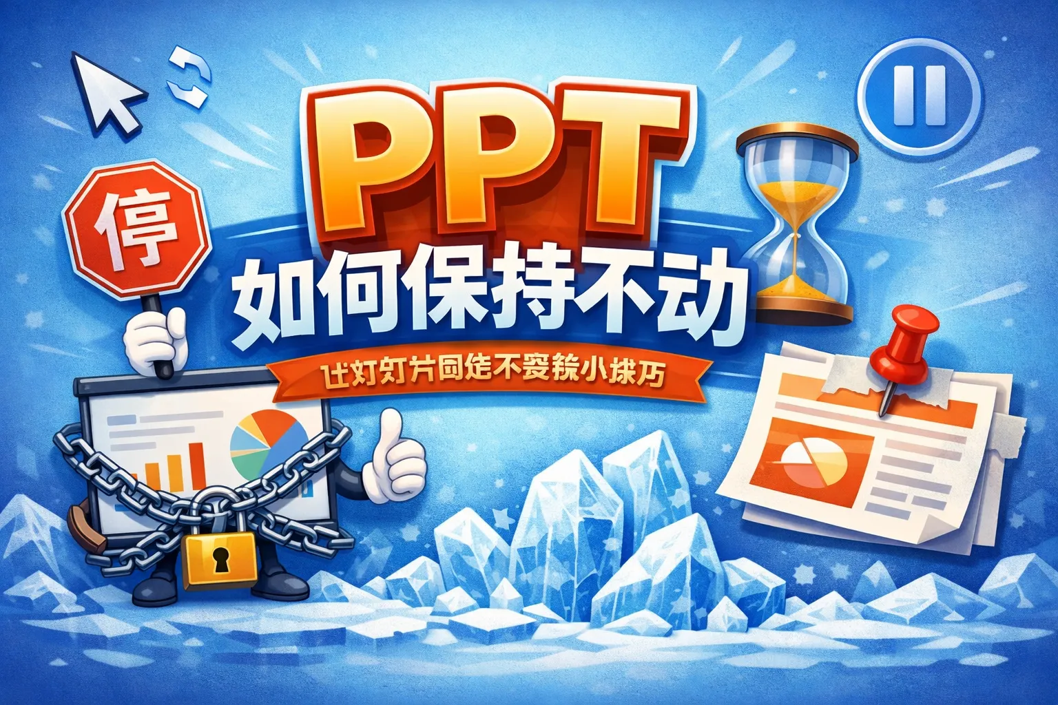 ppt如何保持不动