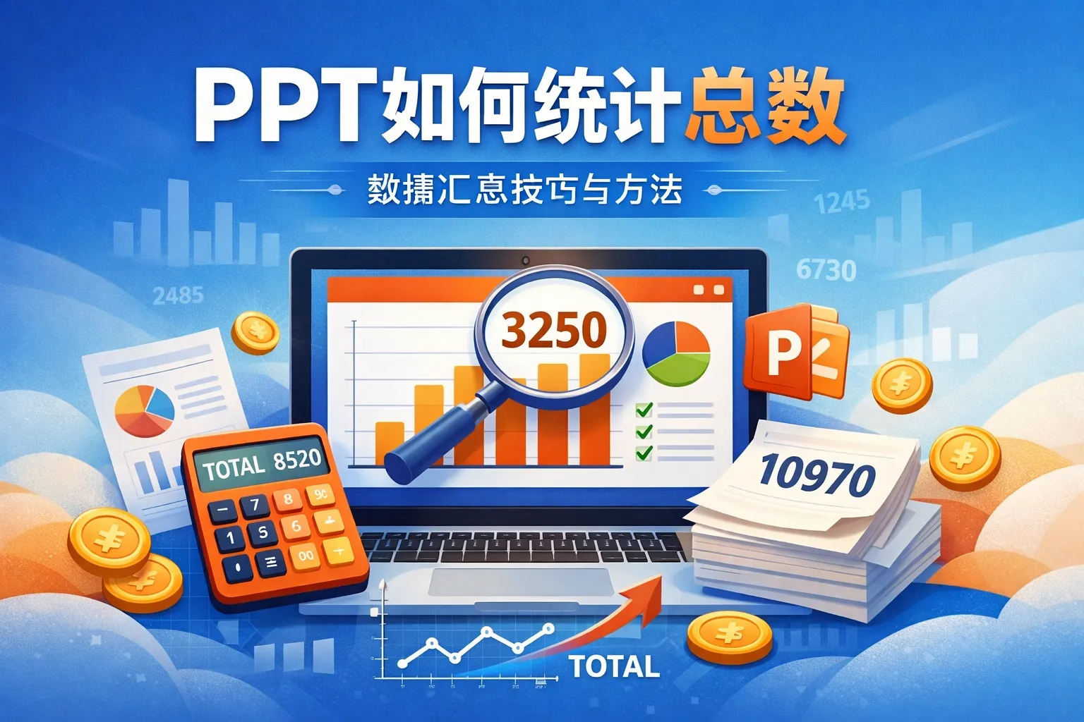 ppt如何统计总数