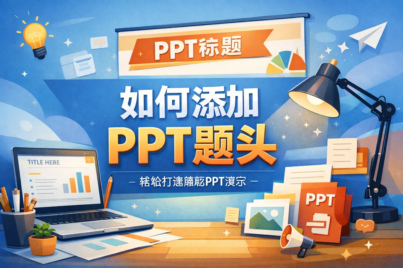 如何添加ppt题头