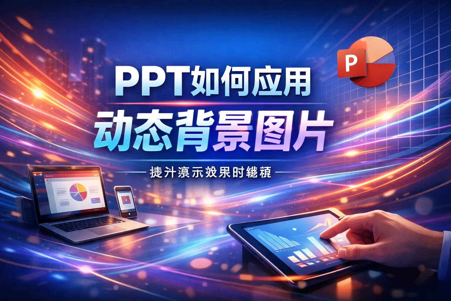 ppt如何应用动态背景图片