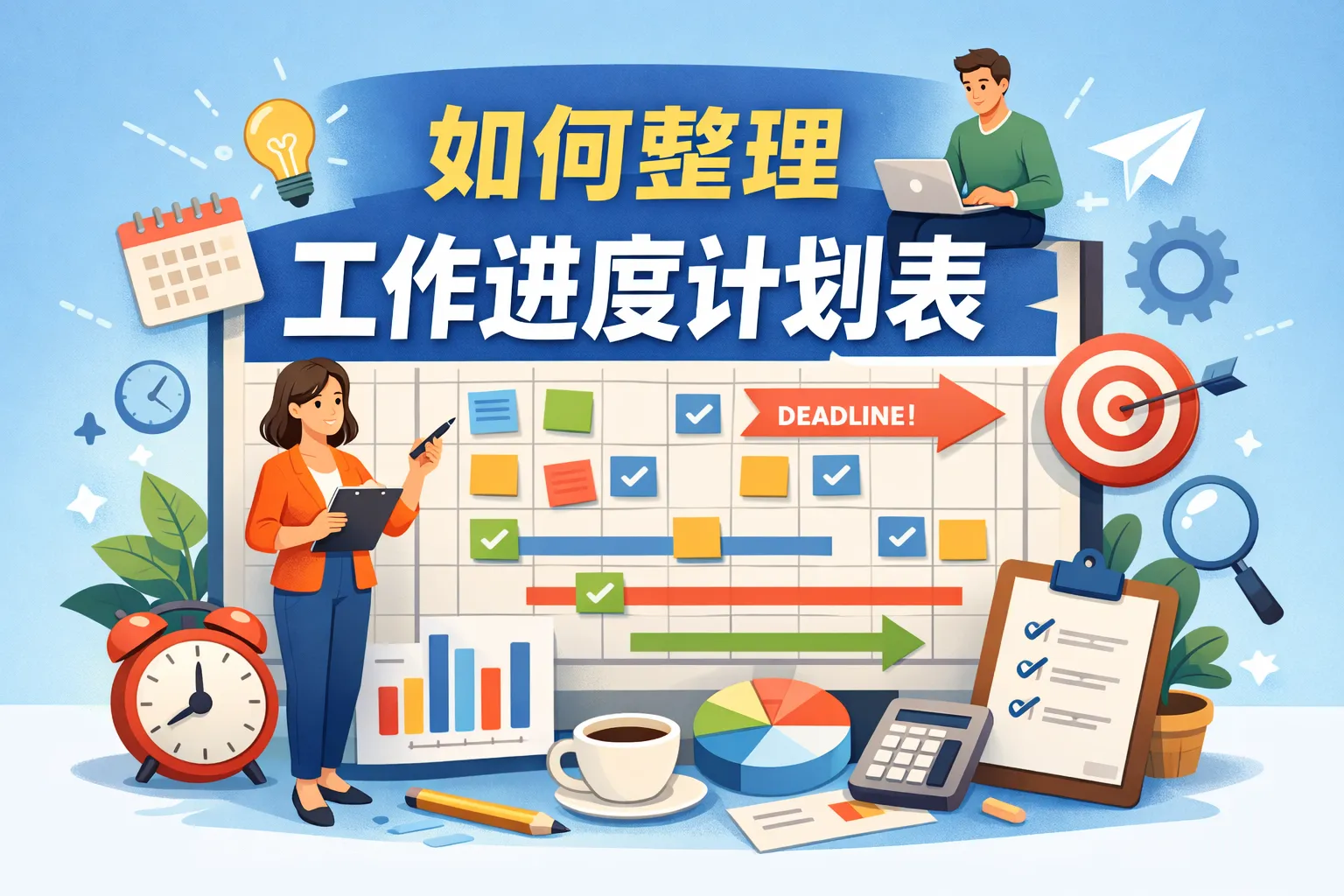 如何整理工作进度计划表