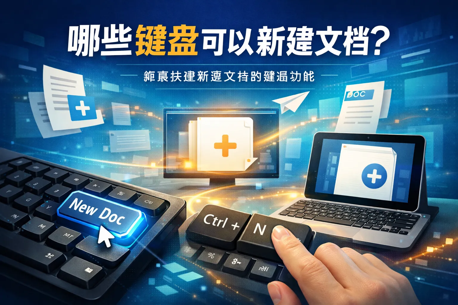 哪些键盘可以新建文档