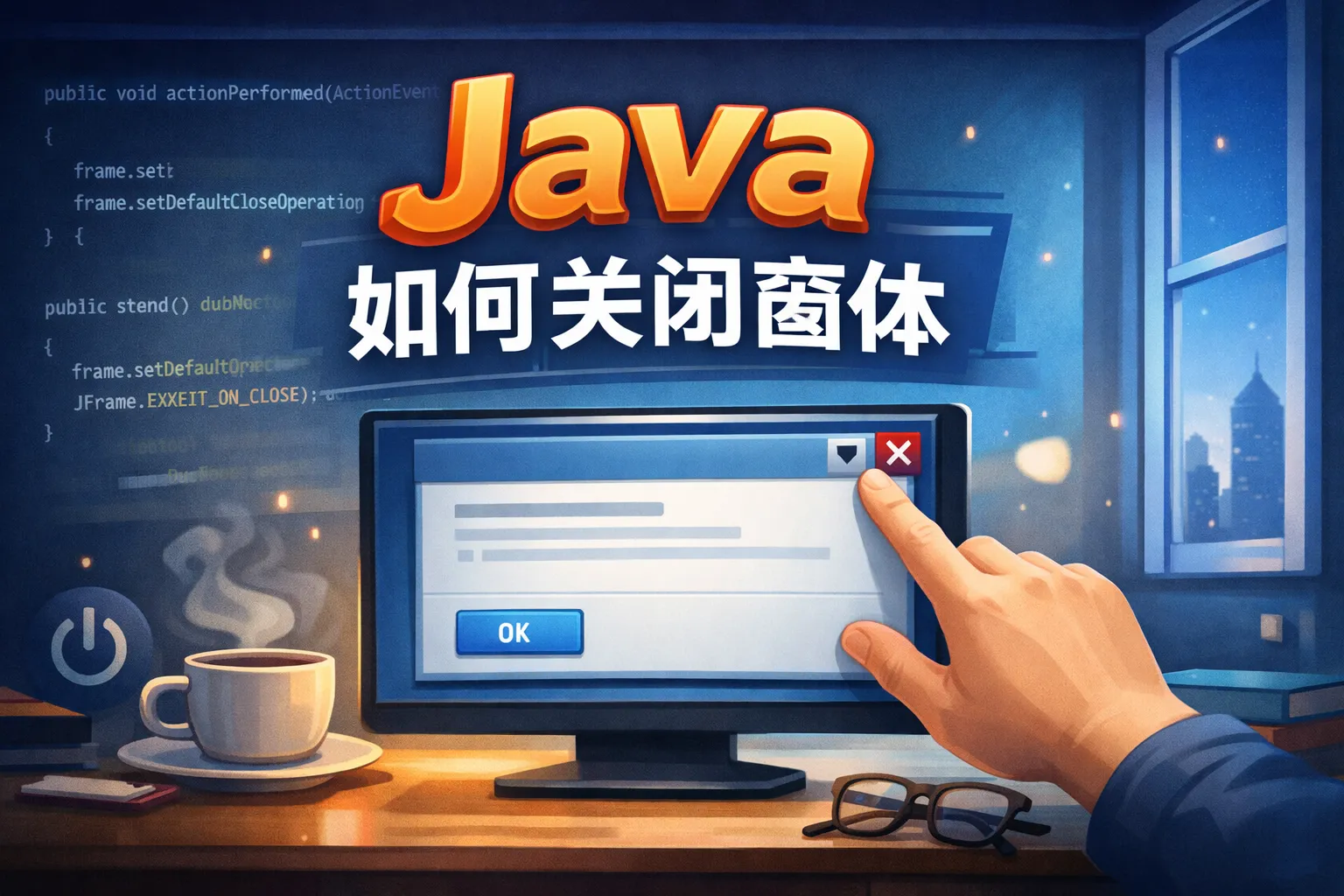java如何关闭窗体