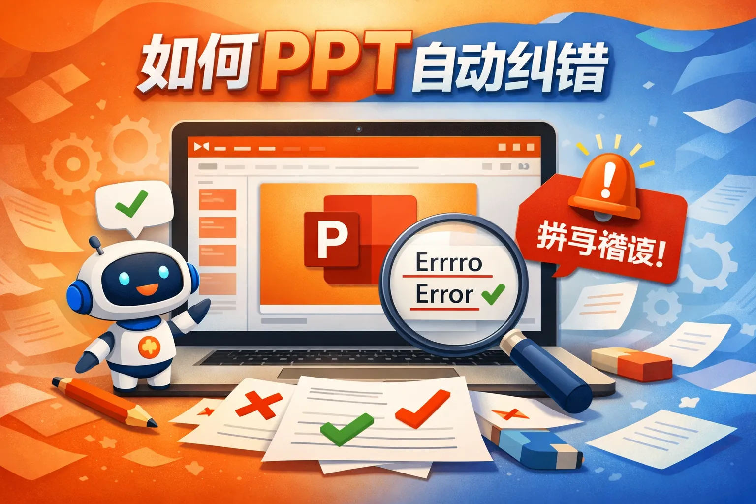如何ppt自动纠错