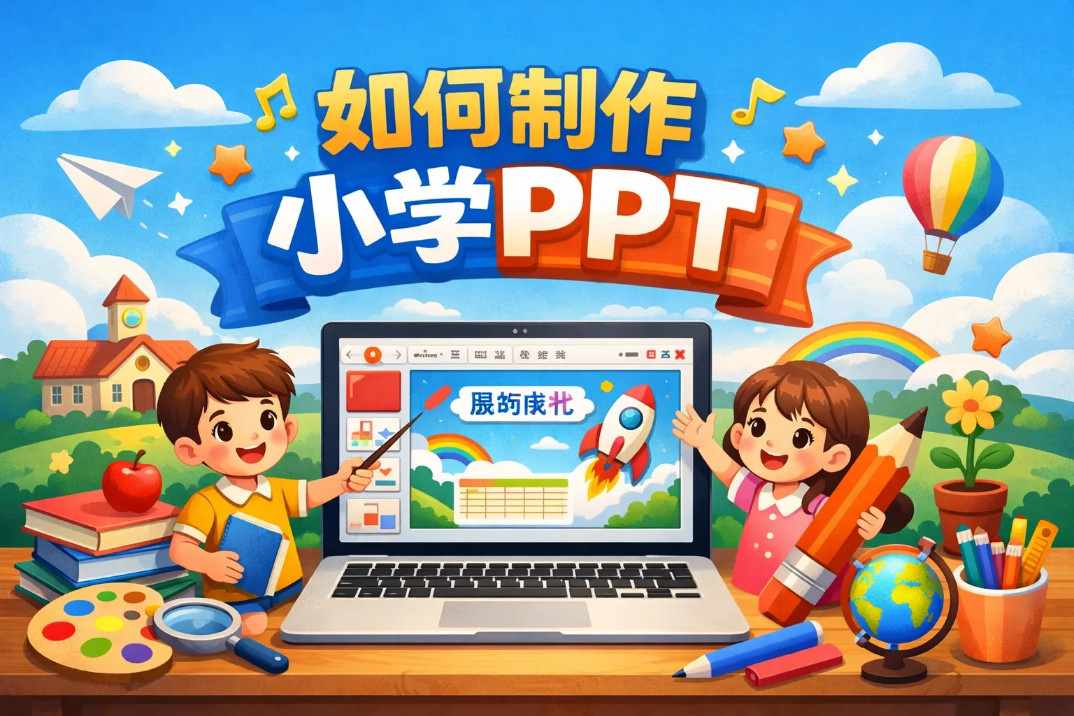 如何制件小学ppt