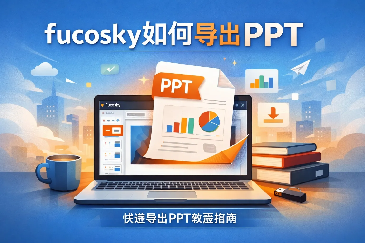 fucosky如何导出ppt