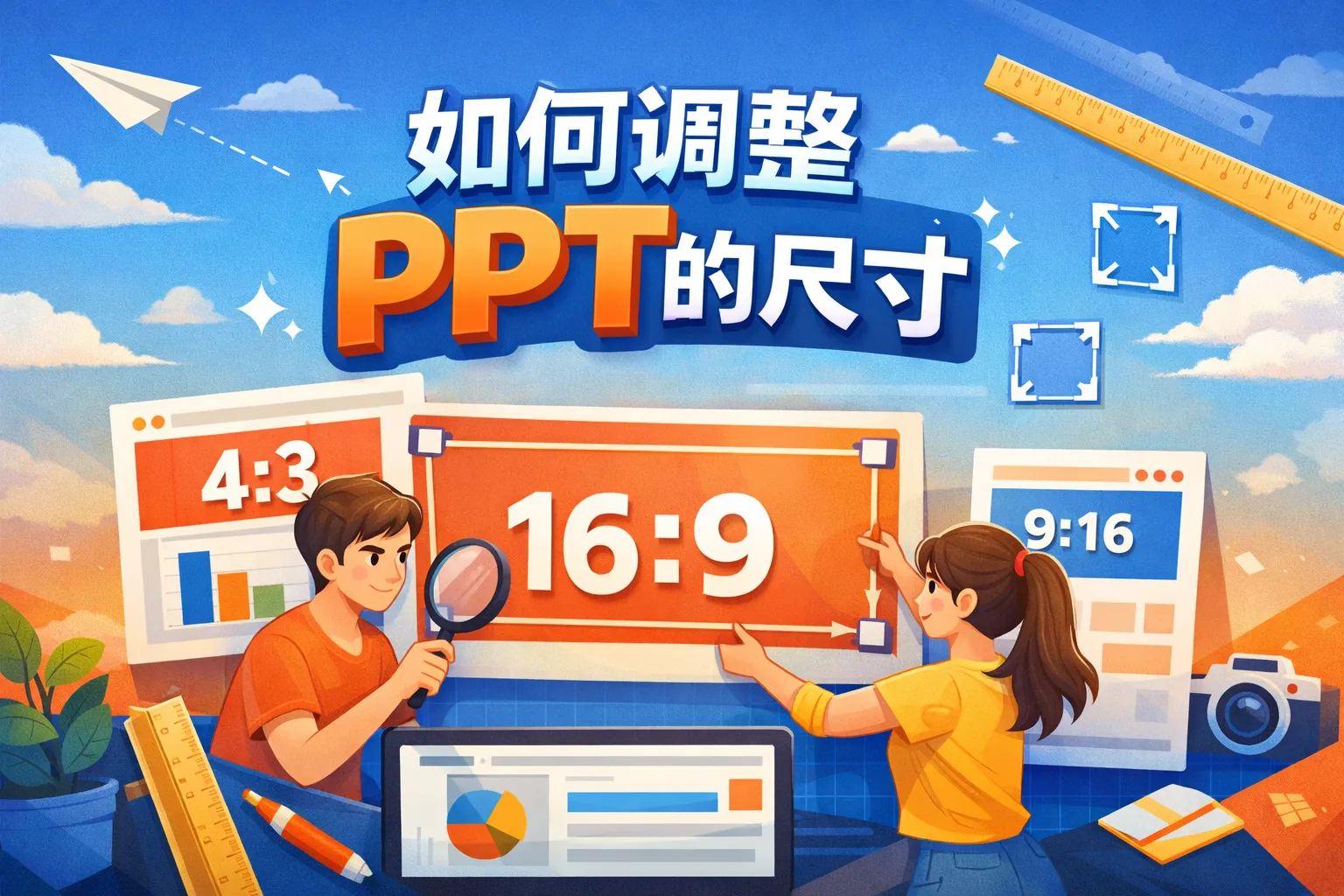 如何调整ppt的尺寸