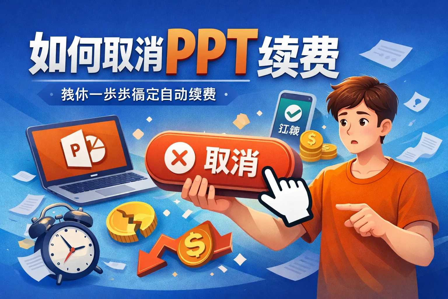 如何取消ppt续费