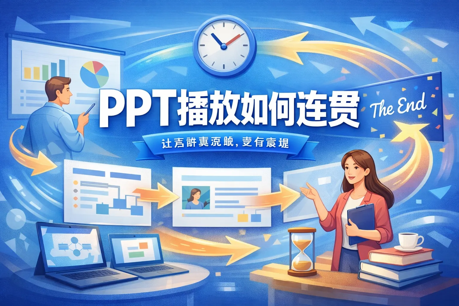ppt播放如何连贯