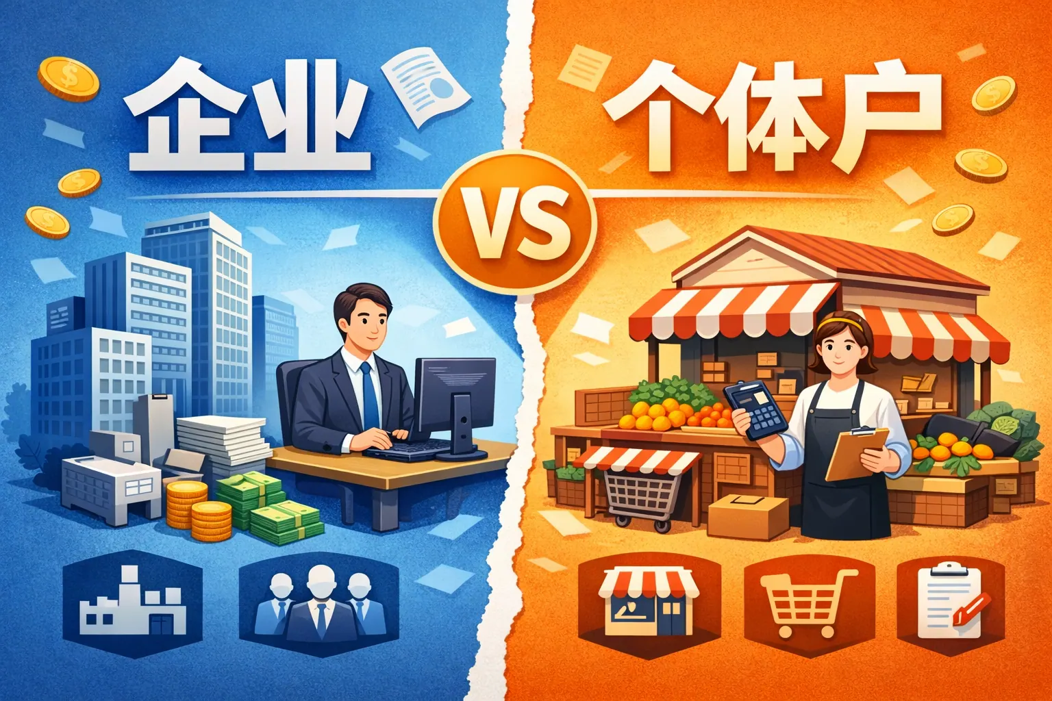 企业户个体户区别