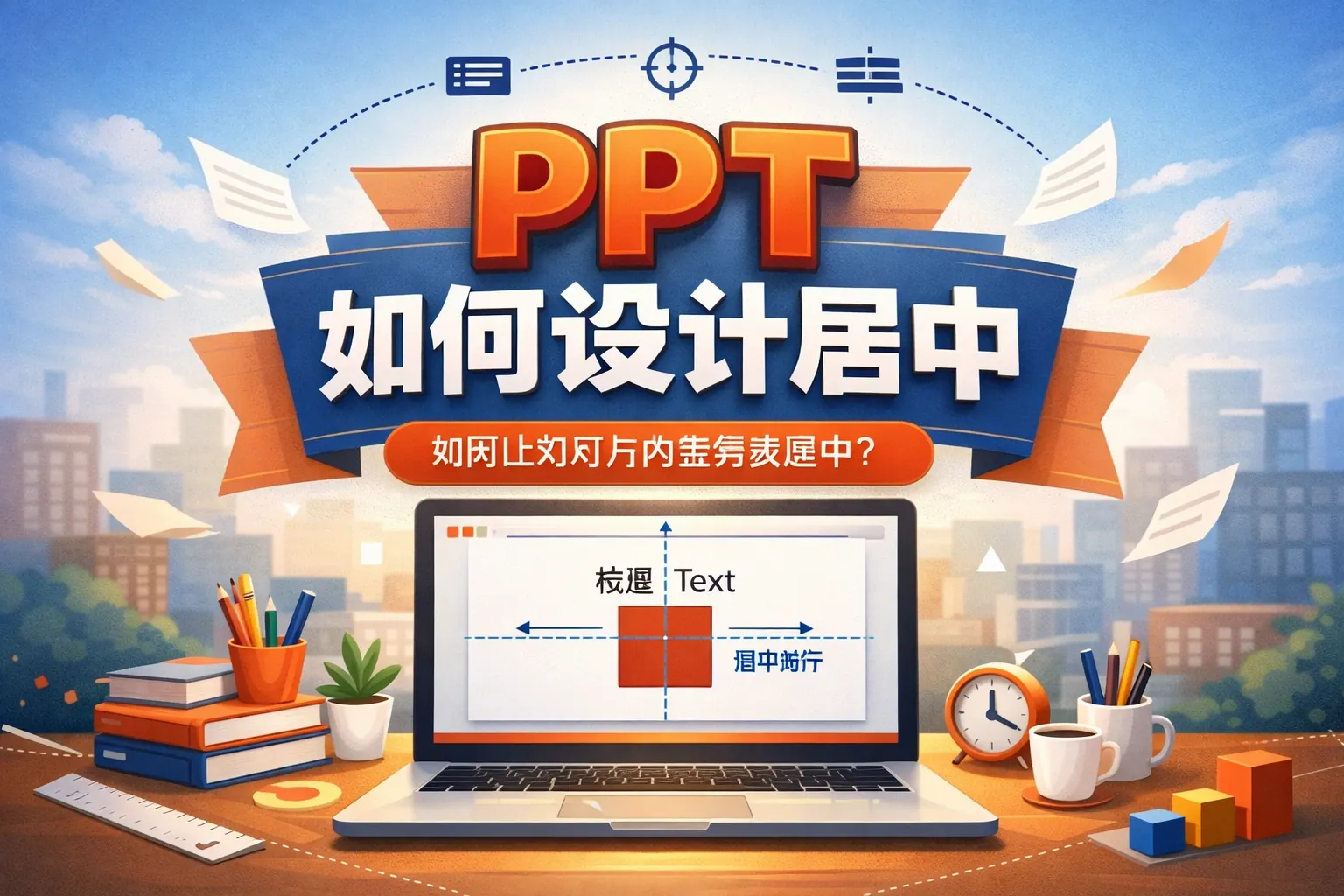 ppt如何设计居中