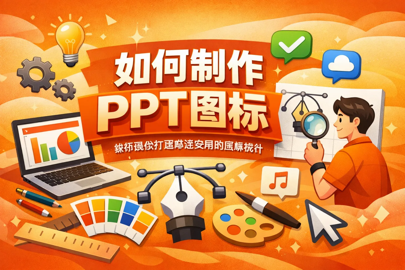 如何制作ppt图标