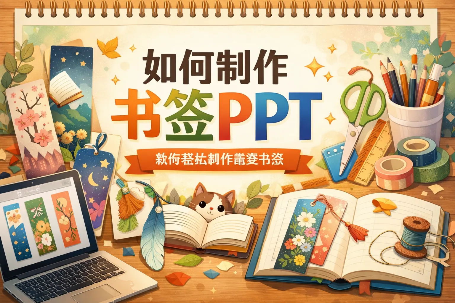 如何制作书签 ppt