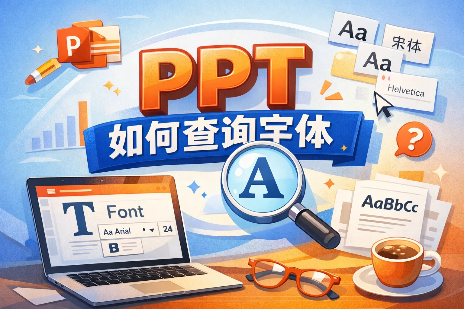 ppt如何查询字体