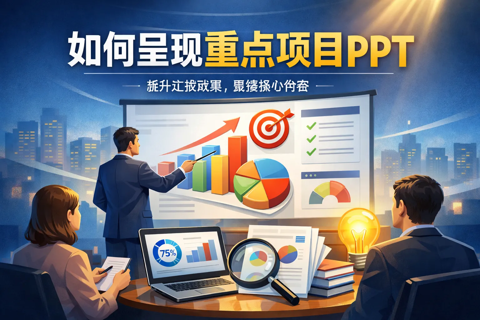 如何呈现重点项目ppt