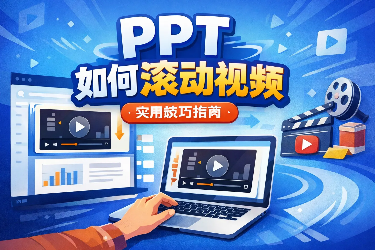 ppt如何滚动视频