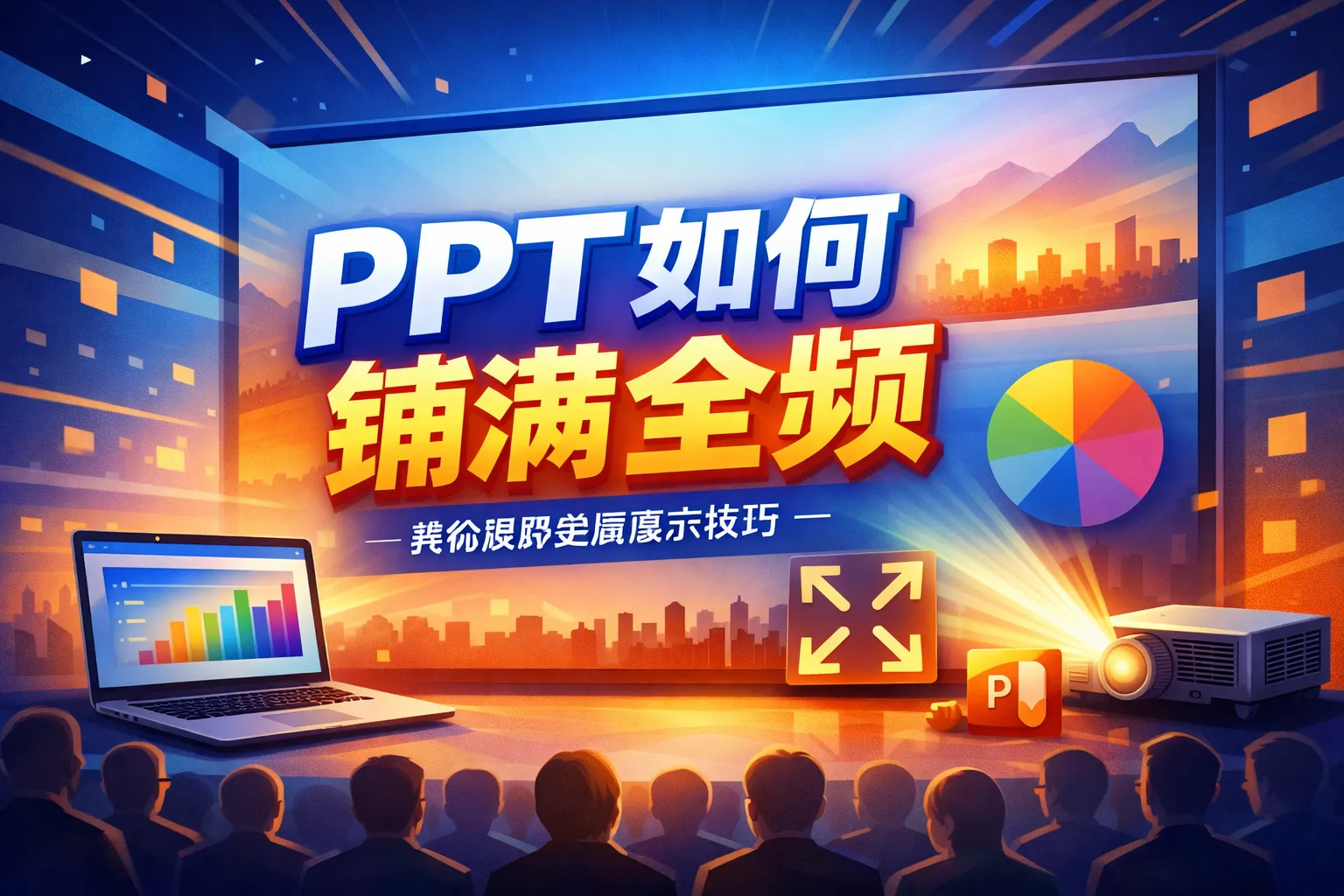 ppt如何铺满全频